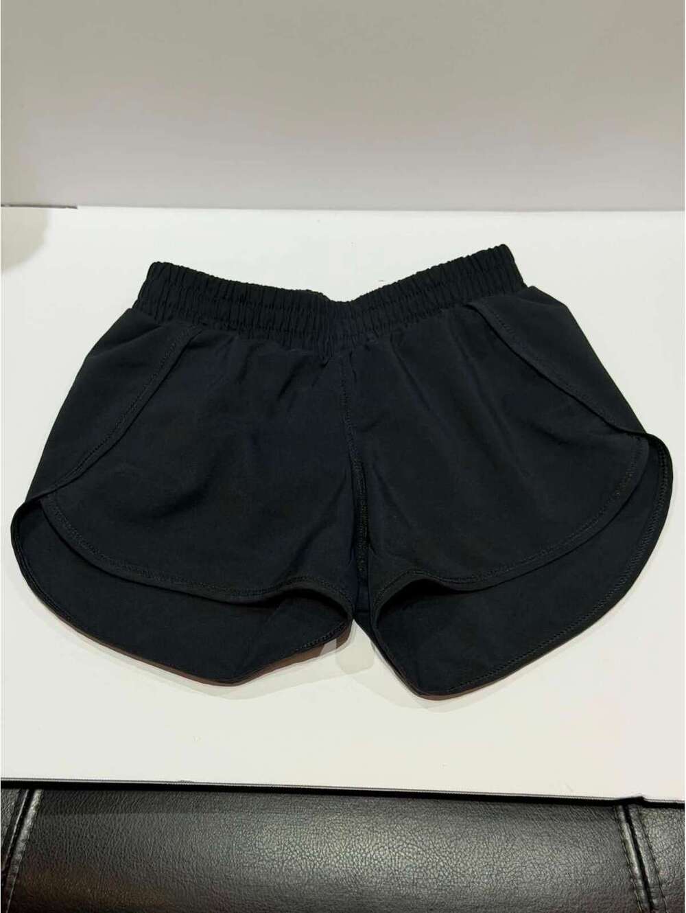 Youth Black All in Motion athletic Running Shorts with Elastic Waistband Size XS